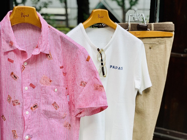 パパスのプリントストライプシャツ！ | Papas