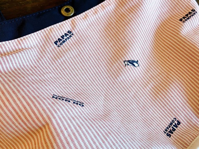 Non No の ロゴ入りナイロンワッシャ トートバッグ Papas