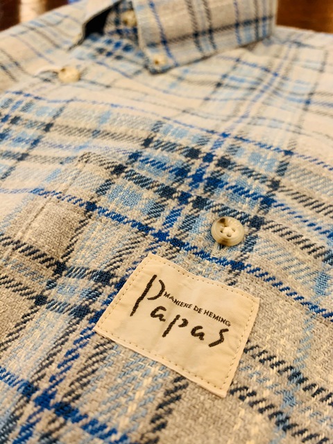 パパスの春のネルシャツ | Papas