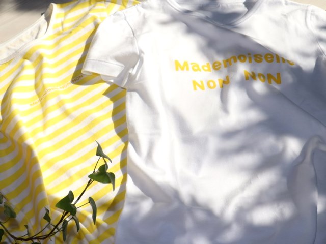 ノンノンのボーダー＆ロゴTシャツ | Papas