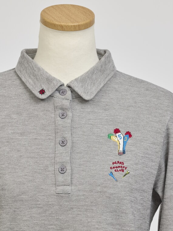 【SALE】レディースGOLF ソリストヒートストレッチ鹿の子スムース裏起毛 ポロシャツ【9分袖】