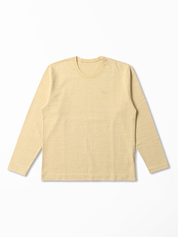 その他 papas ラフィ吊り天竺 Papasロゴ クルーネック長袖Tシャツ（MEN新着・Papas