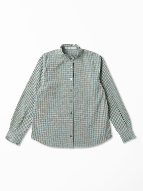 マドモアゼルノンノンフリル付きホワイトシャツ マドモアゼルノンノンフリル付きホワイトシャツ Mademoiselle NONNON