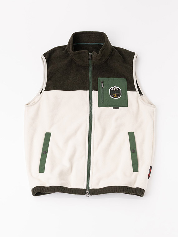 【SALE】ポーラテックマイクロフリース スタンドカラーベスト