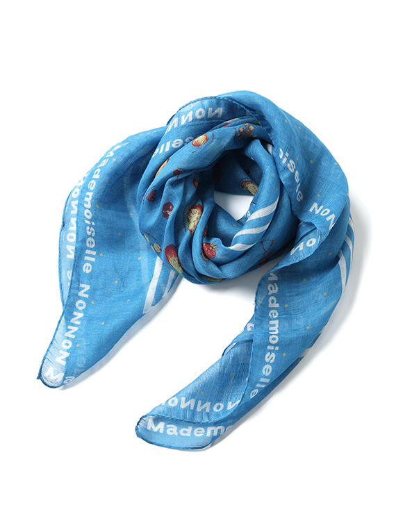 フルーツ柄スカーフ