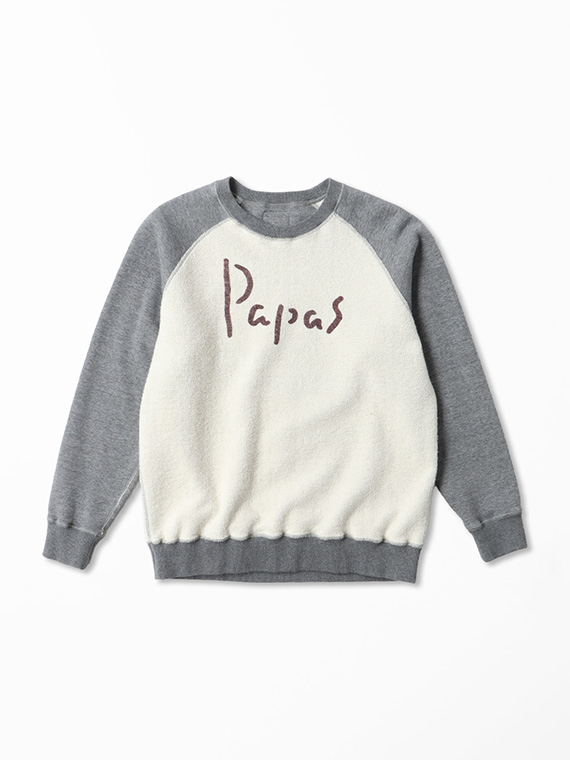 吊り裏毛パイル クルーネックトレーナー