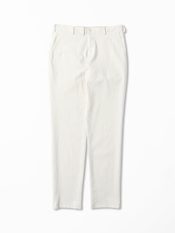 オーガニックラフィーストレッチデニム ノータックパンツ