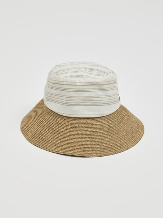 ＼再入荷／【SALE】ボーダー×ペーパーブレードコンビクローシュ