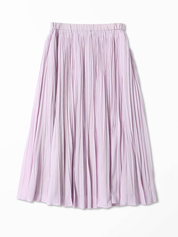 交織シフォンプリーツスカート