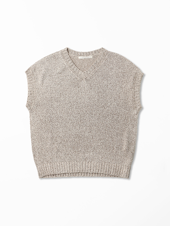 ペーパーミックスVネックベスト