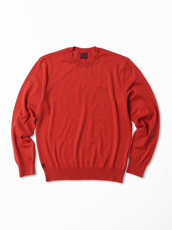 アルティメイトピマコットン天竺14G クルーネックセーター