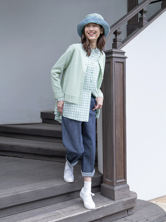 ハイテンション デニム ファイブ ポケット パンツ