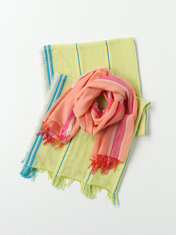 ジャガード ストライプ ストール