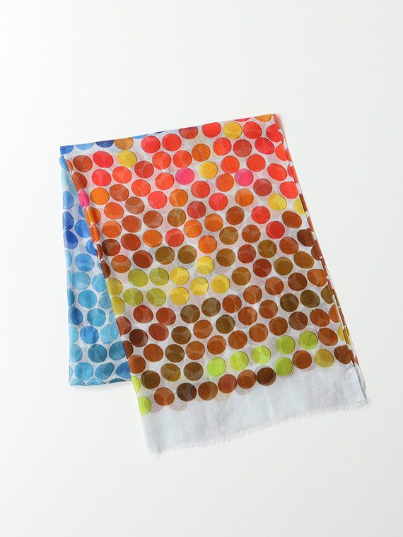 カラフル ドット ストール