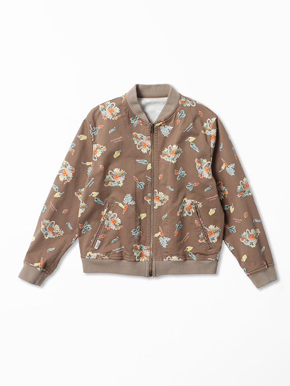 ベジタブルバスケットプリントブルゾン