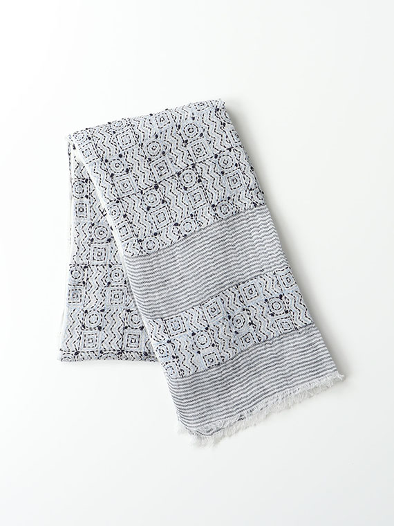 キカ柄 刺子 ストール