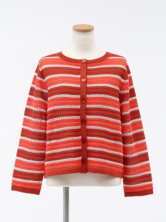 シャーリーカーン ボーダー カーディガン