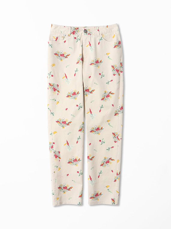 ベジタブルバスケットプリントパンツ[フルレングス]