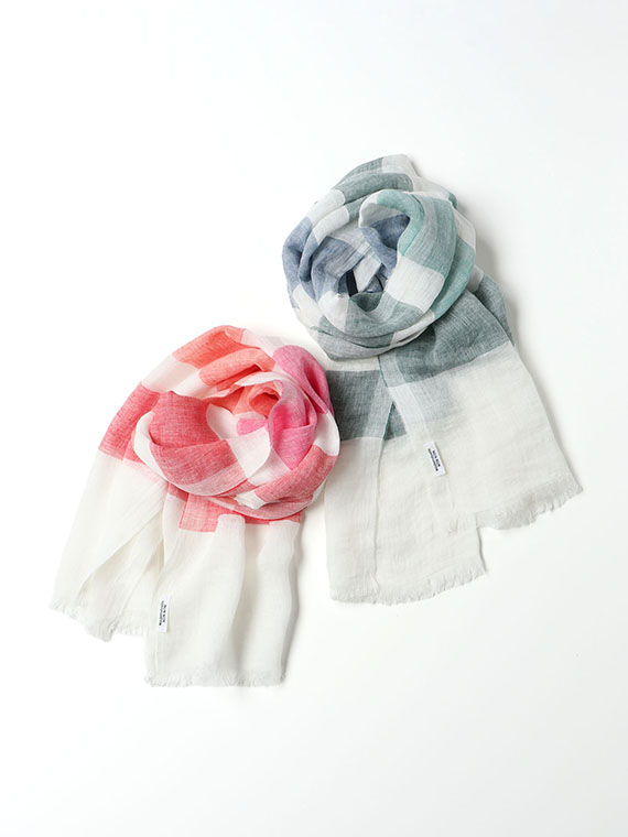 <MA.AL.BI>マルビ ブロックチェック調リネンストール