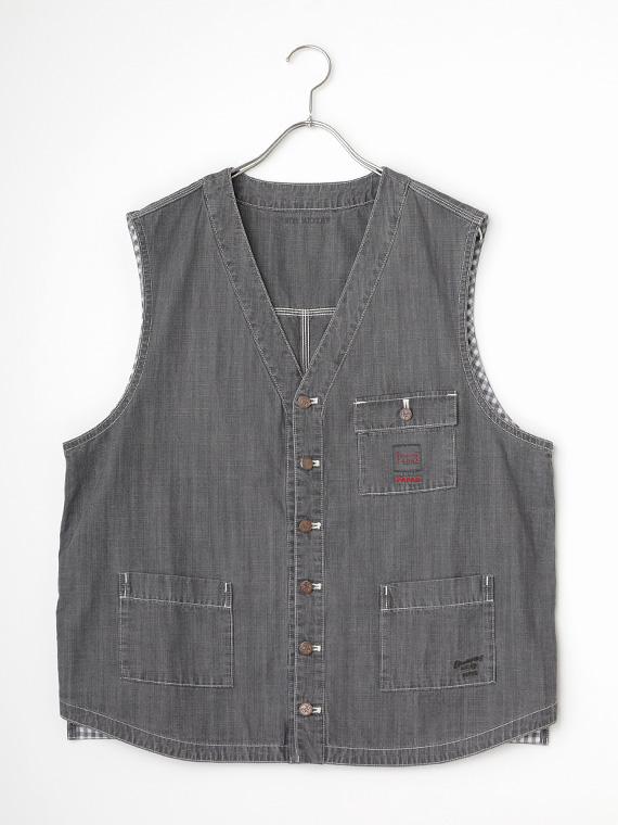 【SALE】6.7ozデルマックシャンブレー ベスト