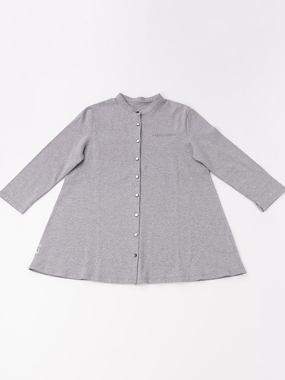 【SALE】グレイス天竺 スタンドカラーチュニック