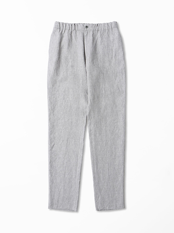 水撚りリネンニュージャパンブルー イージーパンツ