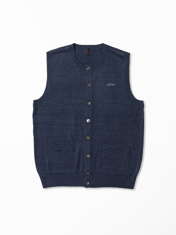 ユーロリネンウォッシャブル天竺10G ベスト