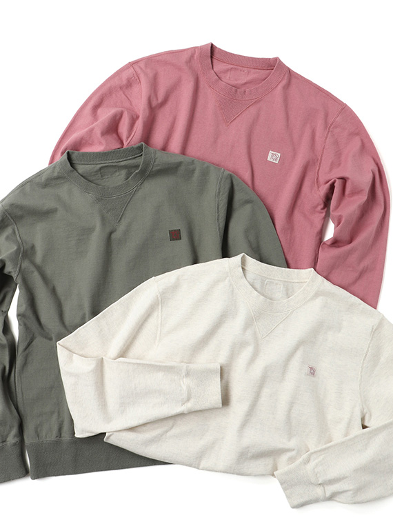 30/2吊り天竺 クルーネックトレーナー