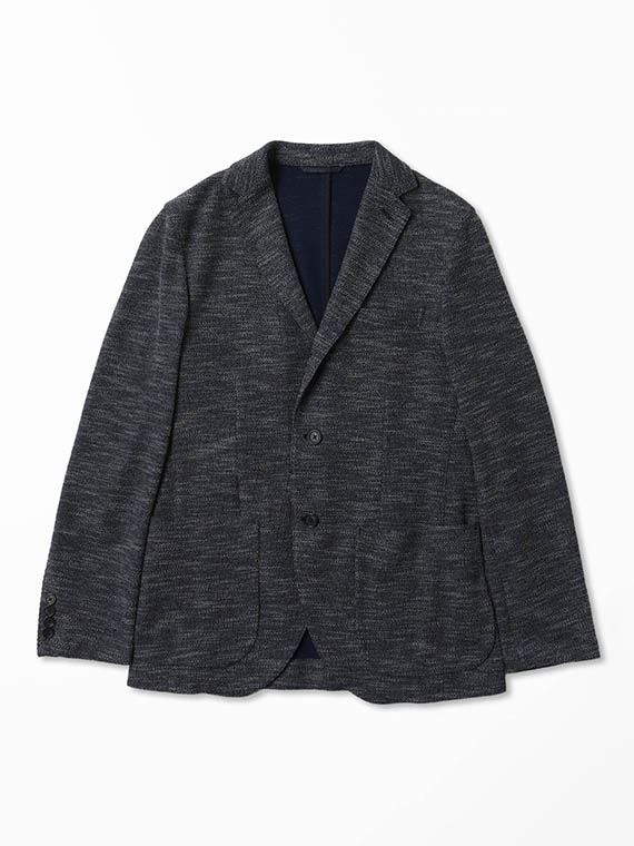 <LANIFICIO ROMA>ポリエステル/リサイクルコットン カットソージャケット