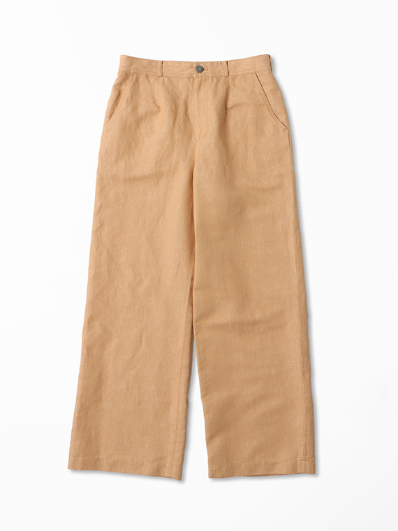 ラフィリネン デニムワイドパンツ