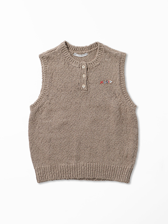 リバーススラブリリー天竺3G ヘンリーネックベスト