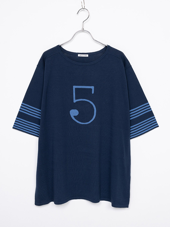 コットン 強撚 ニット チュニック