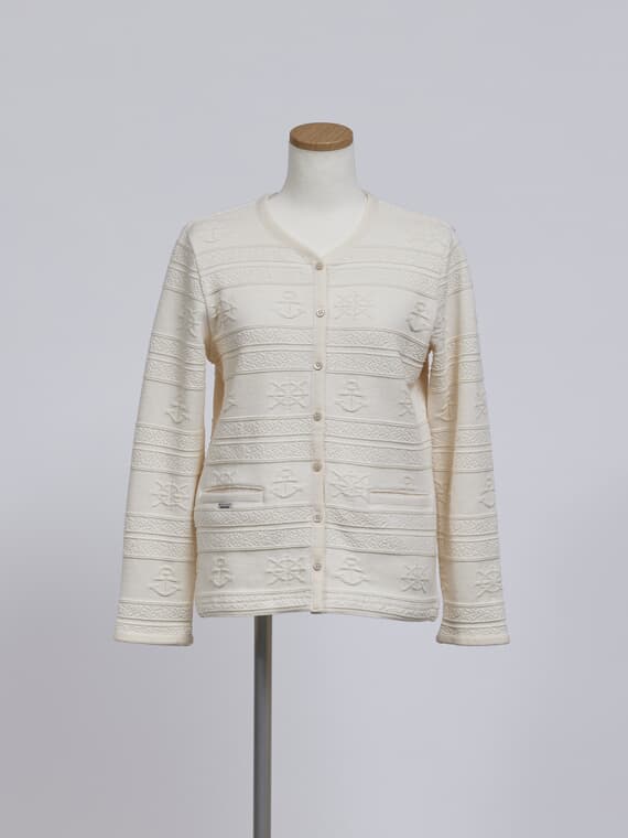 ＼再入荷／【SALE】マリンボーダーカーディガン