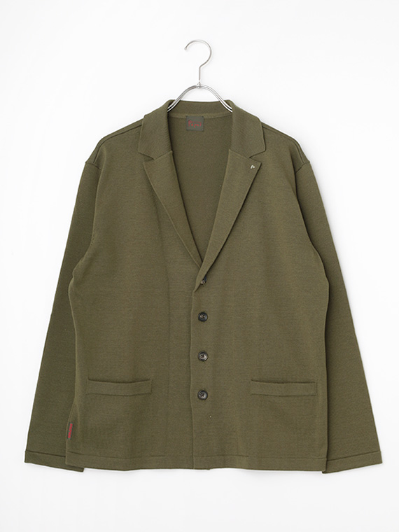 【SALE】綿/ポリエステル12Gニットジャケット