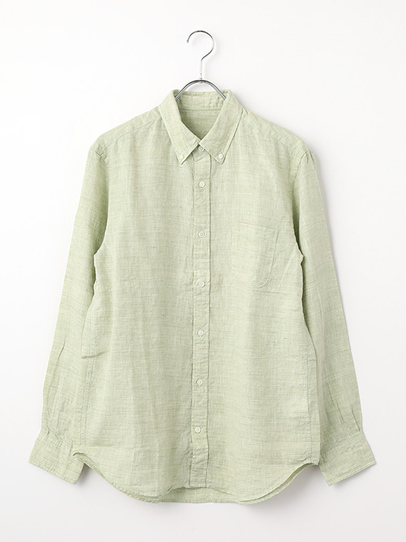 【SALE】ノルマンディリネン メランジシャンブレーシャツ