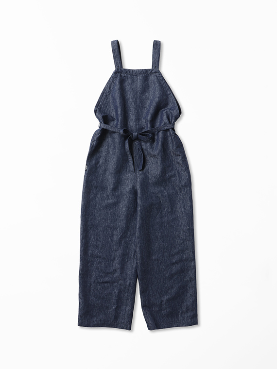 ラフィリネン デニムオールインワン