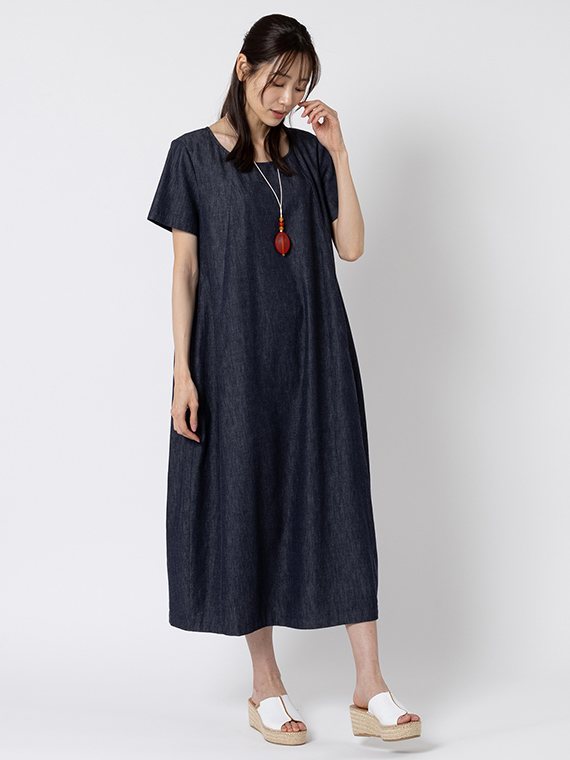 6オンス ムラデニム ワンピース