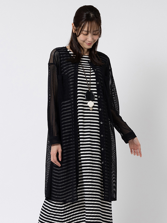 ラッセル メッシュ ワンピース