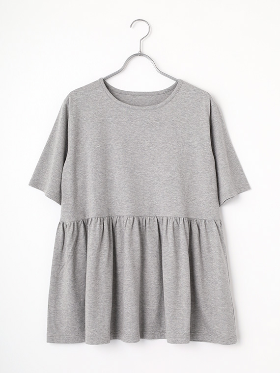 ＼カラー追加／【SALE】グレース天竺 ウエスト切り替えカットソー