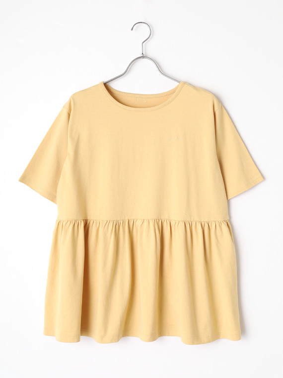 【SALE】グレース天竺 ウエスト切り替えカットソー