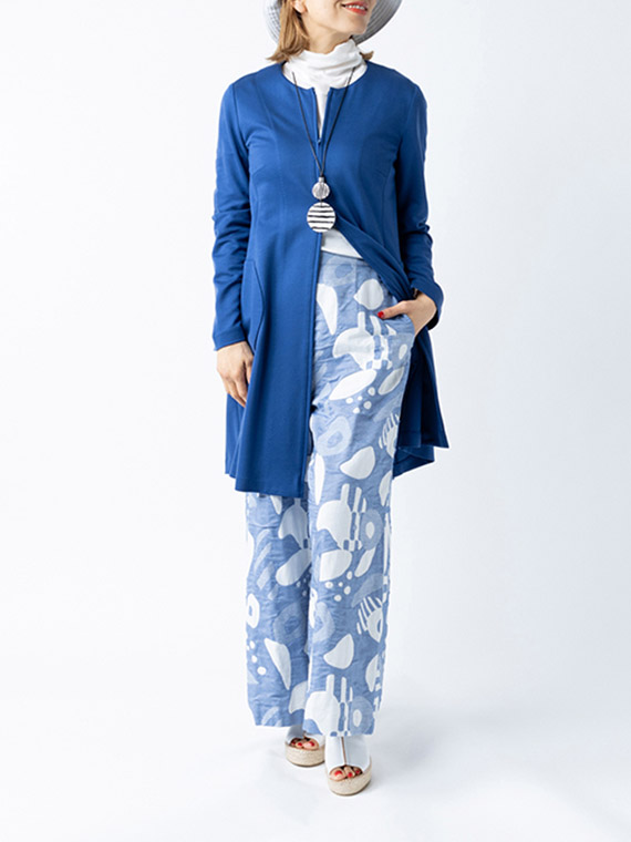 【SALE】キカ柄風通ジャガードパンツ