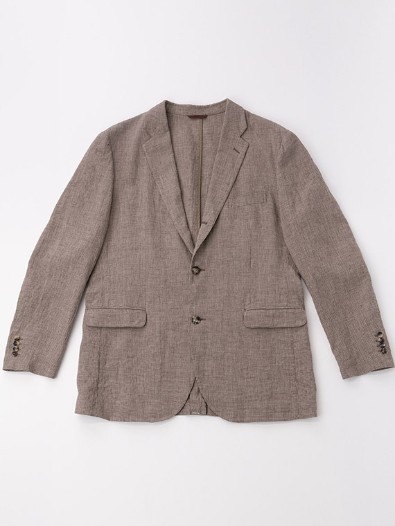 【SALE】強撚×水撚り千鳥 シングルジャケット