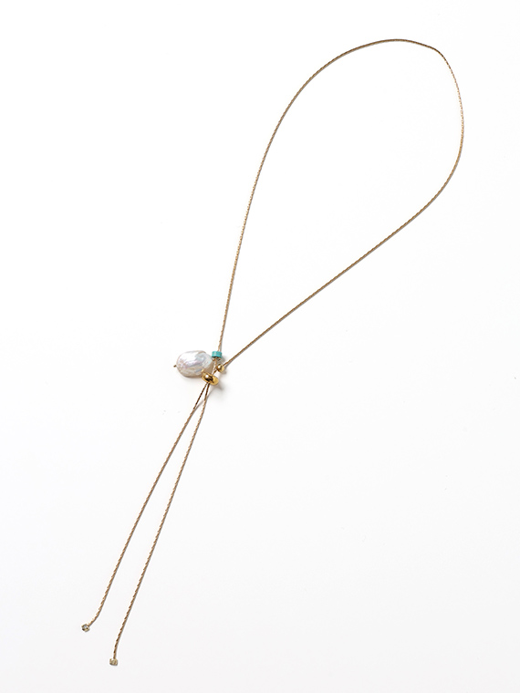 <ELI ON EAR>エリ オン イヤー パールトップスライドネックレス