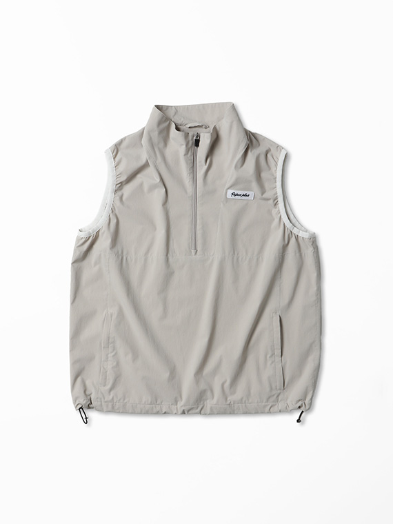 ナイロン4WAYストレッチクロス ハーフジップベスト