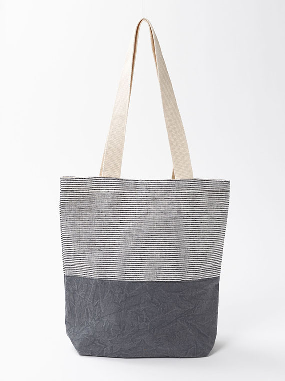 ボーダー トート ショルダーバッグ
