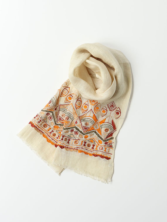 エスニック 刺繍 ストール