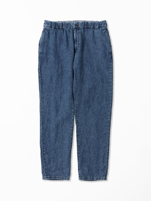 10ozリネンデニム イージーパンツ