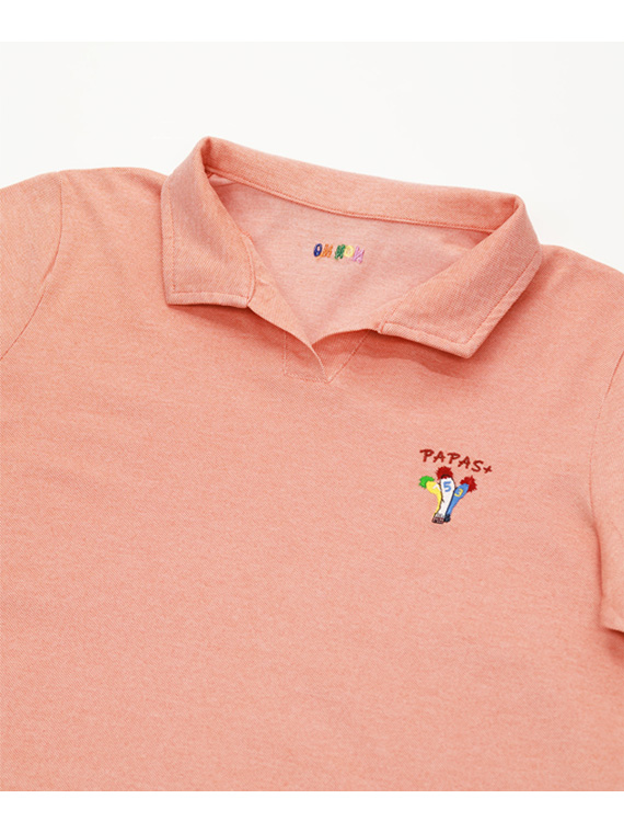 【SALE】クールマックス交編鹿の子シルケット加工 スキッパー衿半袖ポロシャツ【レディースGOLF】