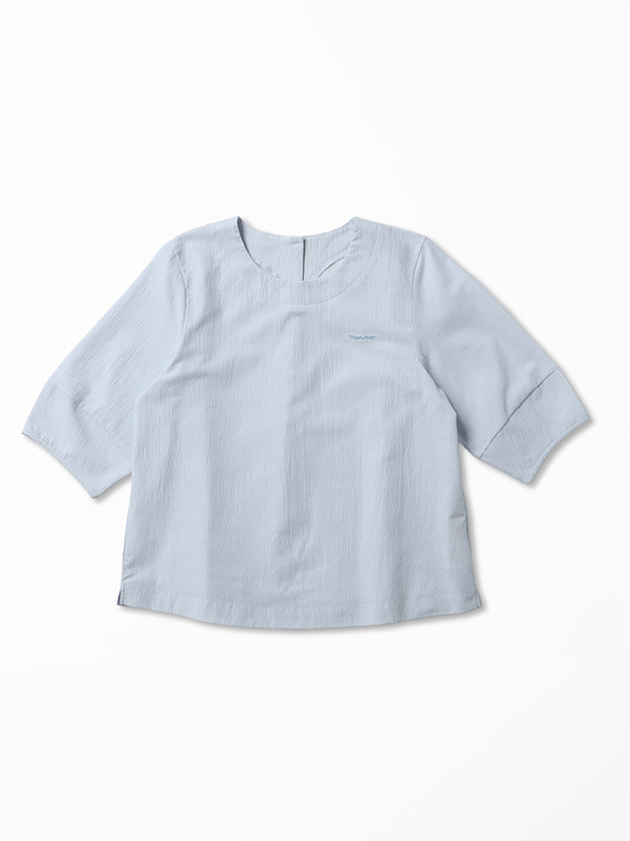 ソフトワッシャー ふんわりスリーブTブラウス