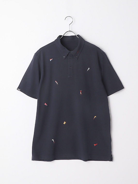エコメイドCOOLMAX鹿の子 ゴルフ刺繍ポロシャツ| Papas WEB 